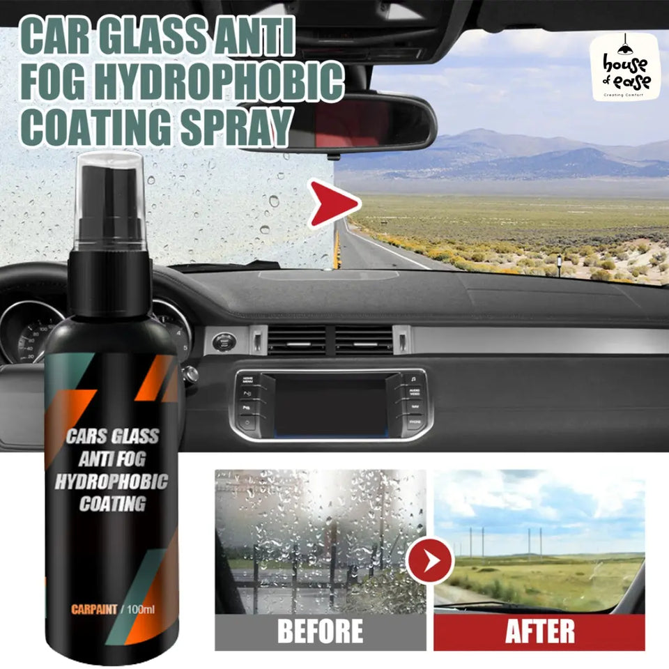 Car Glass Anti- Fog Hydrophobic Coating 100ML  🔥 Buy 1 Get 1 Free 🔥⭐️⭐️⭐️⭐️⭐️4.8/5 (1600+ REVIEWS)`