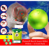 PoisonX Rat & Insect Repellent Pellets – 15 Goli Pack | Powerful Pest Control