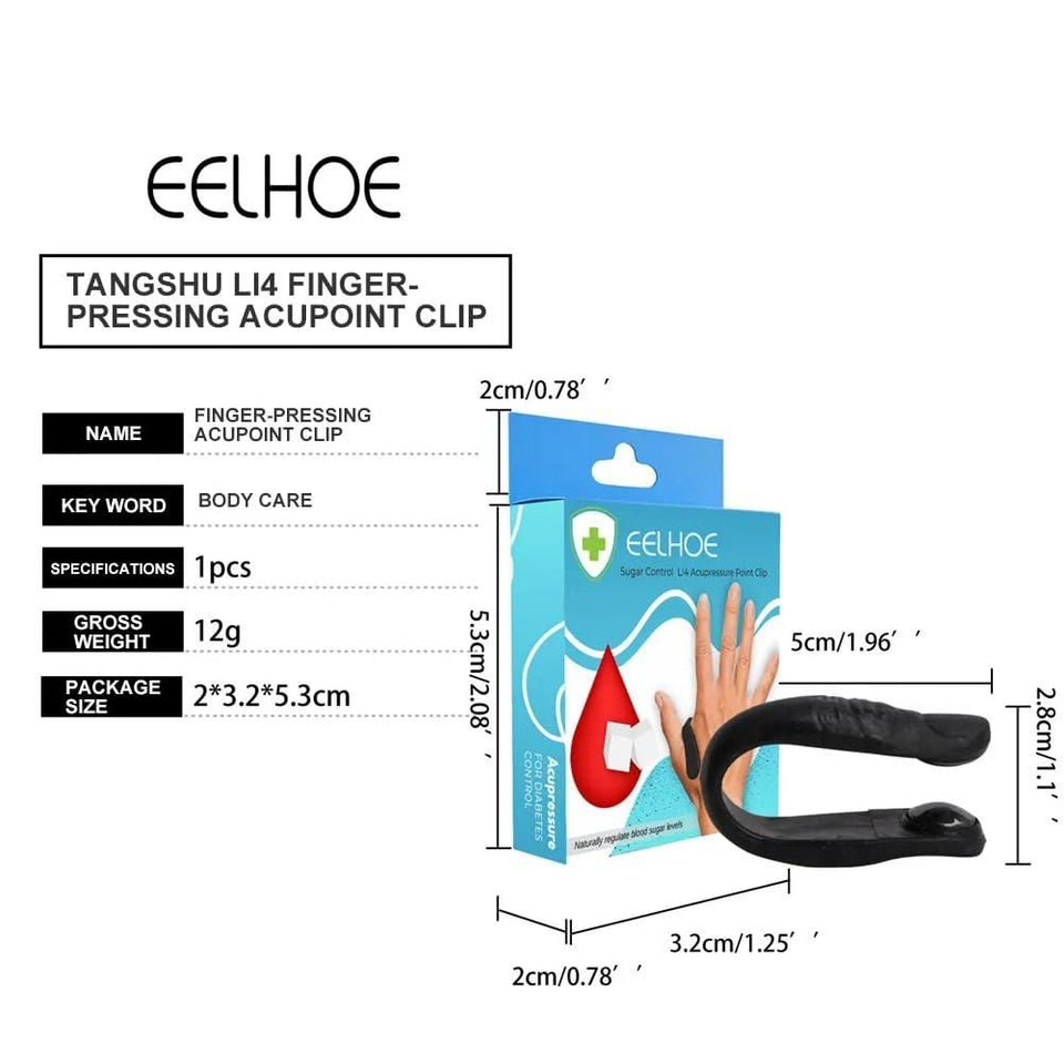<p>Sugar Control LI4 Acupressure Point Clip </p> <p style="font-size: 15px; line-height: 1.5;">   Free Cash on Delivery 3 - 5 Days <br>   4k+ Sold last month <br> ⭐️⭐️⭐️⭐️⭐️4.8/5 (12,600+ REVIEWS)</p