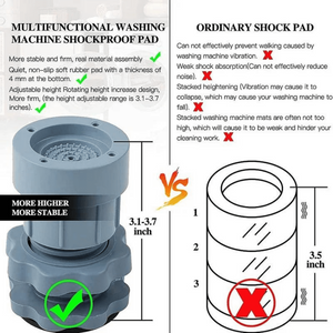 Washing Machine Universal Anti-Vibration Foot Pads (Set of 4)⭐️⭐️⭐️⭐️⭐️4.8/5 (1600+ REVIEWS)`