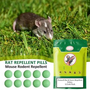 PoisonX Rat & Insect Repellent Pellets – 15 Goli Pack | Powerful Pest Control