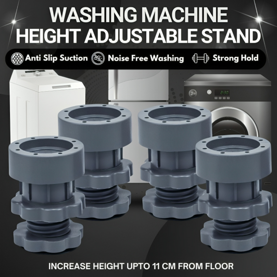 Washing Machine Universal Anti-Vibration Foot Pads (Set of 4)⭐️⭐️⭐️⭐️⭐️4.8/5 (1600+ REVIEWS)`