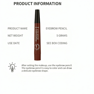 Waterproof 4 Points Microblading Eyebrow Pen with a Micro-Fork Tip Applicator