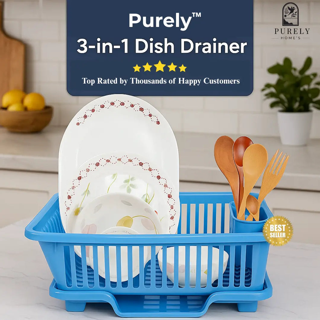 Purely Premium™ 3-in-1 Kitchen Dish Drainer