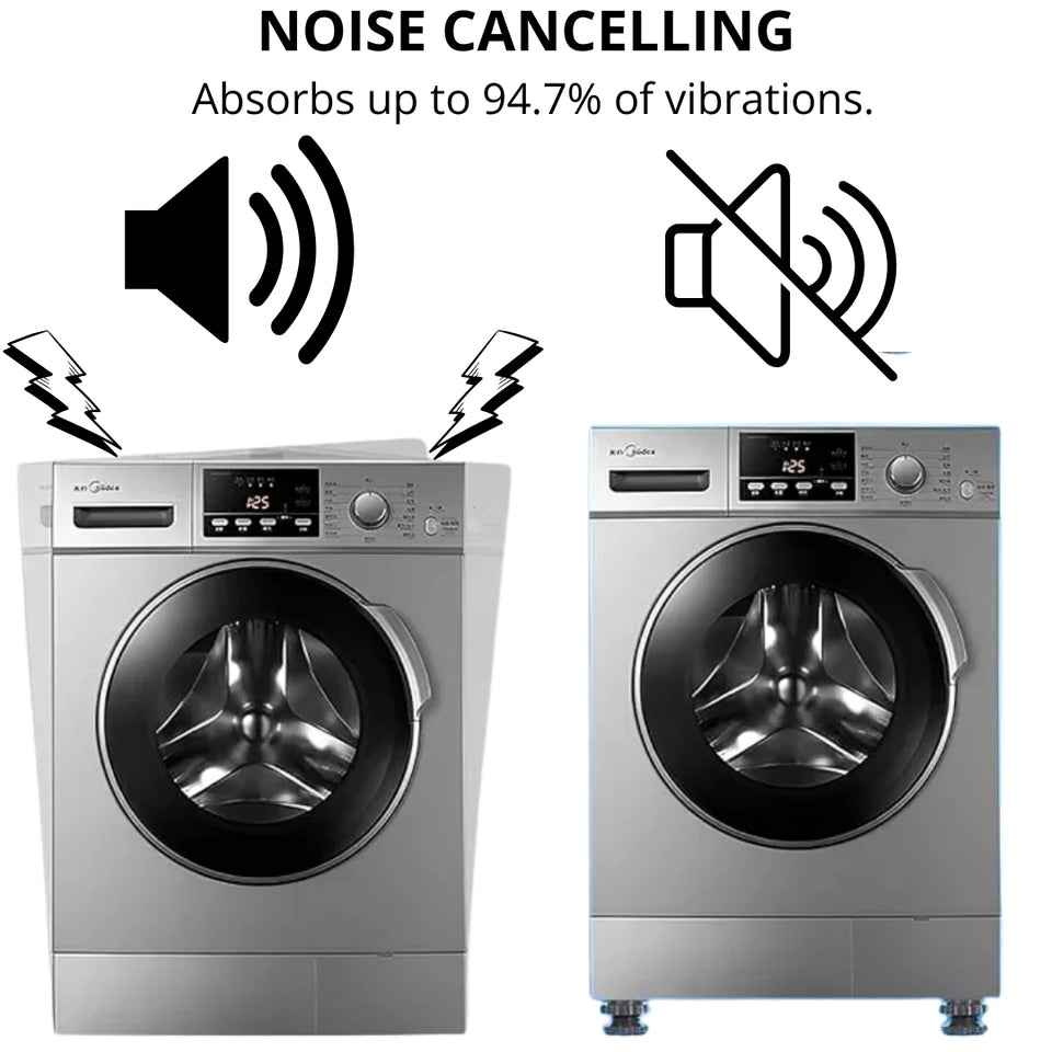 Washing Machine Universal Anti-Vibration Foot Pads (Set of 4)⭐️⭐️⭐️⭐️⭐️4.8/5 (1600+ REVIEWS)`