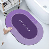 Delphi's Space™ Mat-Anti-Slip Bath Mat Water Absorbent Bathroom Mat